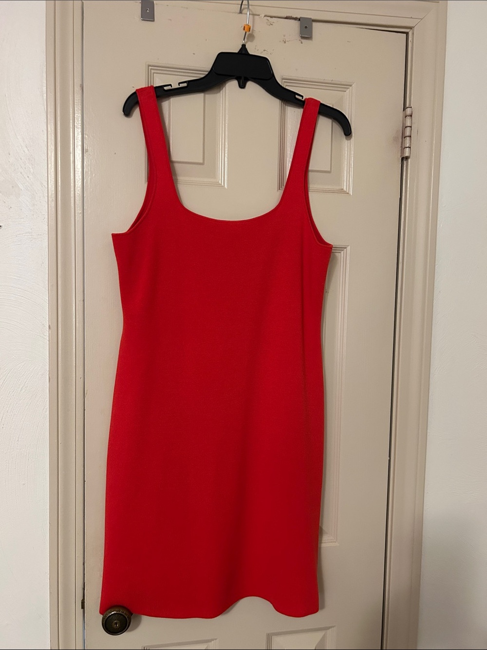 J. Crew Red Scoop Neck Mini knit  Dress